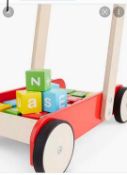 RRP £165 Lot To Contain 7 Assorted John Lewis Children Toy Items To Include Wooden Fire Engine, Wood