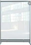RRP £150 Boxed Nobo Premium Plus Clear Pvc Standing Divider Screen