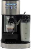 RRP £100 Boxed John Lewis Pump Espresso Coffee Machine With Integrated Milk System