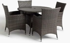 RRP £250 John Lewis Rattan Outside Table And Chairs Set