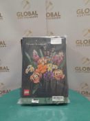 RRP £75 Lot To Contain 2 Boxed Lego Botanical Collection Flower Bouquet Sets