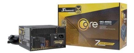 RRP £120 Lot To Contain X2 Seasonic Core Gc 80 Plus Gold Power Supply