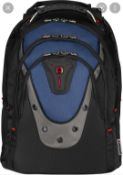 RRP £100 Wenger Black Blue Laptop Backpack