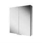 RRP £100 Boxed John Lewis Aluminium Double Door Bathroom Cabinet