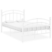 RRP £150 Boxed 90Cm White Metal Designer Bed