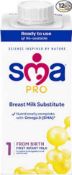 RRP £100 Lot To Contain 4 Boxes Each Containing 12 X 200Ml Sma Pro Baby Milk