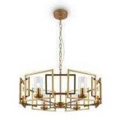 RRP £285 Boxed Ripley 6 Light Geometric Chandelier