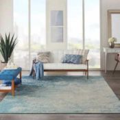 RRP £210 Passion Navy Light Blue Area Rug