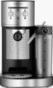 RRP £100 Boxed John Lewis Pump Espresso Coffee Machine With Integrated Milk System