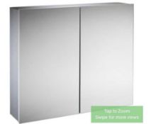 RRP £150 Boxed John Lewis Double Door Mirrored Cabinet