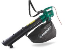 RRP £150 Lot To Contain X3 Ferrex 3000W Electric Garden Blower/Vacuum