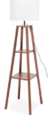 RRP £100 Boxed Kirkton House Shelved Floor Standing Lamp