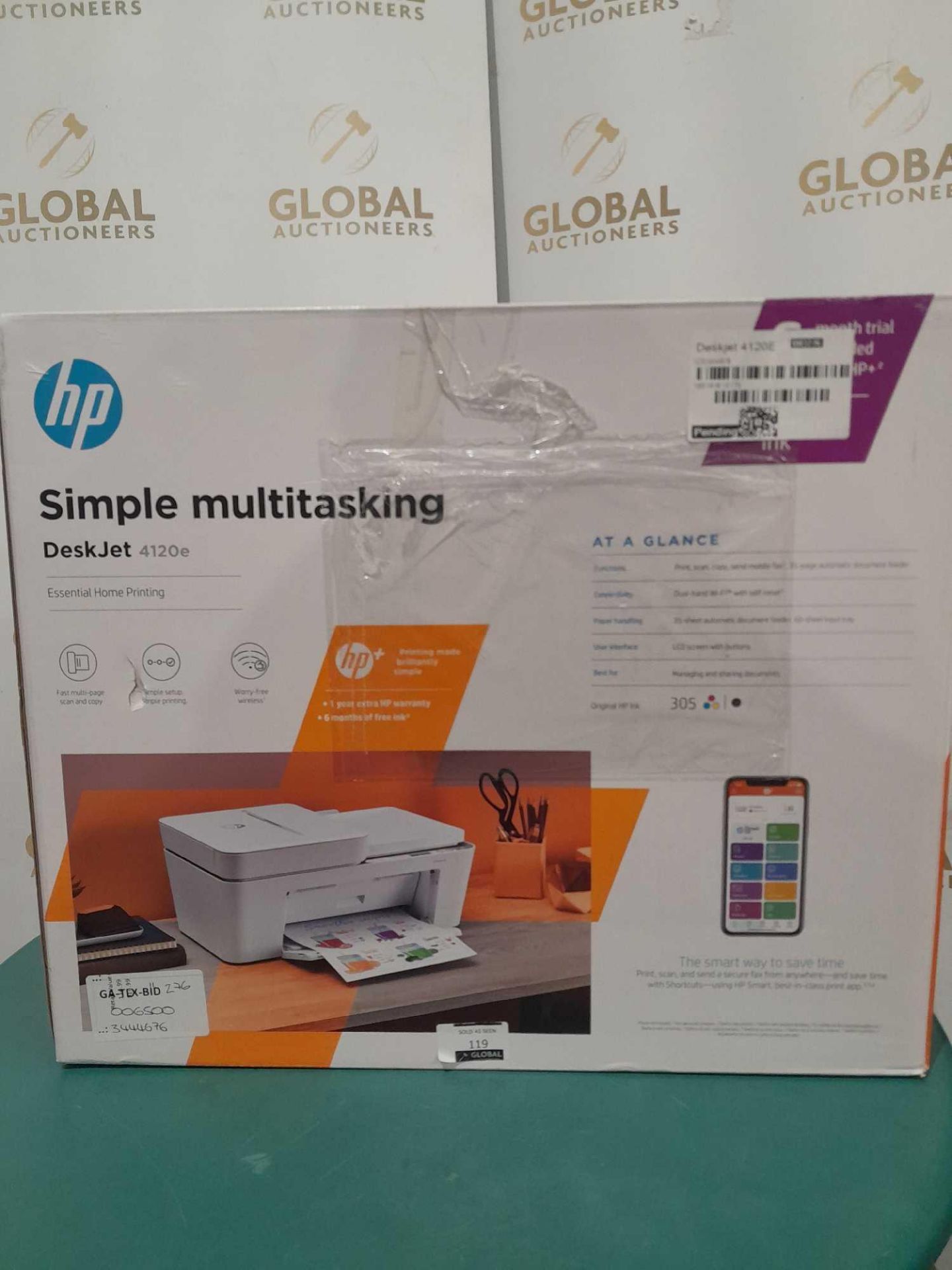 RRP £80 Boxed Hp Deskjet 4120E All In One Printer - Image 2 of 2