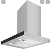 RRP £180 Boxed Culina Flat Stainless Steel Chimney Cooker Hood