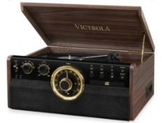 RRP £180 Boxed Victrola Empire 3 Speed 6In1 Turntable