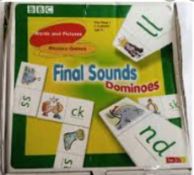 RRP £100 Lot To Contain 9 Boxed Bbc Words And Pictures Final Sounds Dominoes Educational Sets