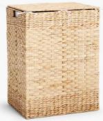 RRP £100 John Lewis Woven Water Hyacinth Double Laundry Basket