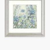 RRP £115 Powder Blue Flowers By Catherine Stephenson Canvas Wall Art