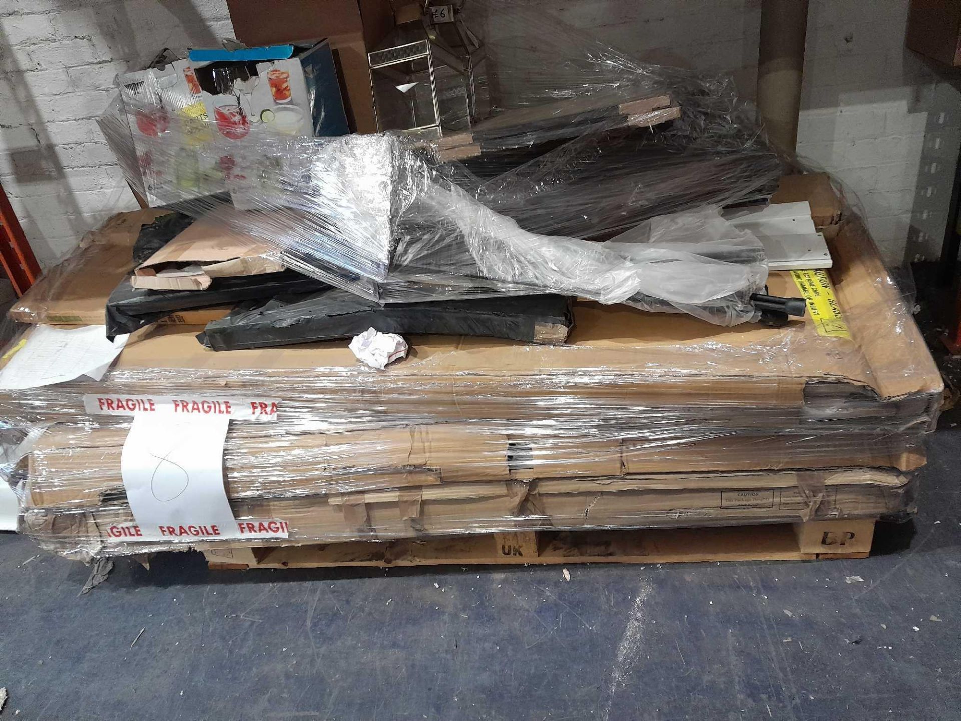 RRP £900 Pallet To Contain Assorted Items Such As Part Lot Furniture, Pictures, And Much More.