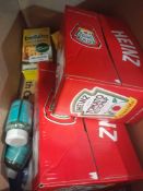 RRP £140 Box To Contain A Large Amount Of Assorted Items Such As, Heinz Tomatoe Ketchup Sachets, Bel
