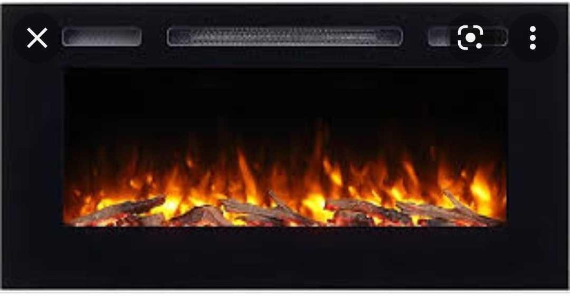 RRP £950 Boxed Keri Recessed Wall Mounted Fire