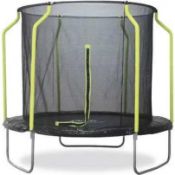 RRP £180 Boxed Plum Wave Springsafe Trampoline With Enclosure