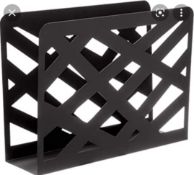 RRP £120 Boxed Anthracite Metal Magazine Rack, Haku, 26885