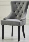 RRP £200 Boxed Home Life Velvet Dining Chairs