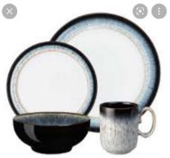 RRP £185 Boxed Denby Halo 16 Piece Dinner Set