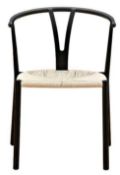 RRP £280 Boxed Montrose Dining Chair Frame Black