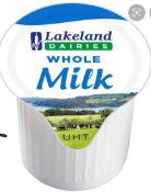 RRP £150 Lot To Contain 14 Assorted Items To Include 5 X Packs Of 120 12Ml Lakeland Whole Milk, 6 X