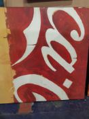 RRP £100 Half Coca Cola Oil Painted Hardback Print