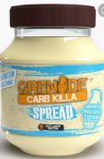 RRP £310 Lot To Contain 13 Assorted Protein Items To Include 4 Tubs Of 360G Grenade Carb Killa Sprea