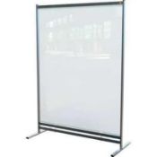 RRP £100 Boxed Nobo Premium Plus Clear Pvc Standing Divider