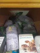 RRP £180 Box To Contain A Large Amount Such As Cartwright Lemon & Chocolate Cookies, Chia Seeds, Mil