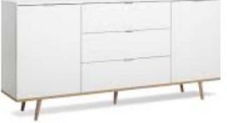 RRP £300 Boxed White Sideboard Cabinet