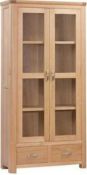 RRP £200 Boxed Furniture In Fashion Floride 2 Door 1 Drawer Display Cabinet