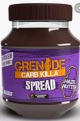 RRP £100 Lot To Contain 11 Tubs Of 360G Grenade Carb Killa Hazel Nutter Spread