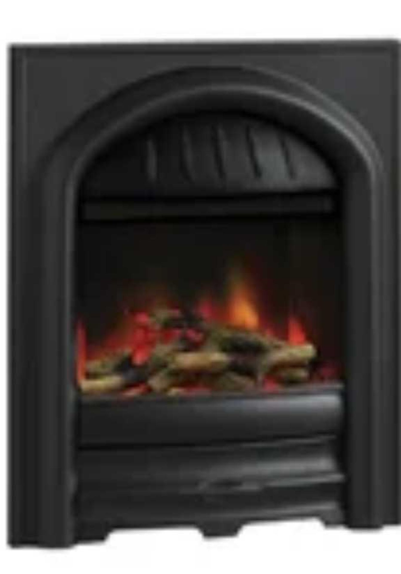 RRP £540 Boxed Elsa Electric Inset Fire Black And Silver