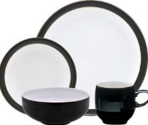 RRP £260 Boxed Denby Jet 16 Piece Tableware Dinner Set