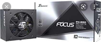 RRP £130 Boxed Seasonic Focus Px-650W Power Supply
