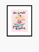 RRP £60 The World Is Your Oyster Framed Print