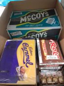 RRP £100 Lot To Contain A Large Amount Of Items Such As, Caramel Eggs, Rolos Crisp And More