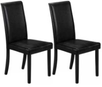 RRP £110 Boxed Darielle Upholstered Dining Chair Black