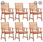 RRP £280 Boxed Wayfair Slatted Garden Chairs