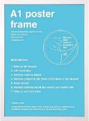 RRP £90 Lot To Contain 9 A1 59.4 X 84.1Cm Poster Frames