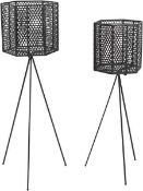 RRP £100 Boxed Set Of 2 Mesh Hexagon Plant Pods