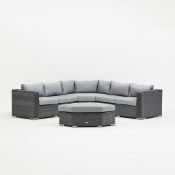 RRP £1500 Boxed Brand New Sourced From Amc Furniture Akasha Grey Corner Day Bed Set