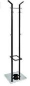 RRP £250 Boxed Haku Furniture Coat Stand, 181 X 37 X 37 Cm, Chrome Black