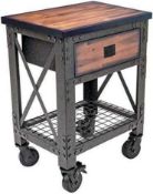 RRP £180 Boxed Duramax 27.6 Industrial Metal And Wooden Workbench